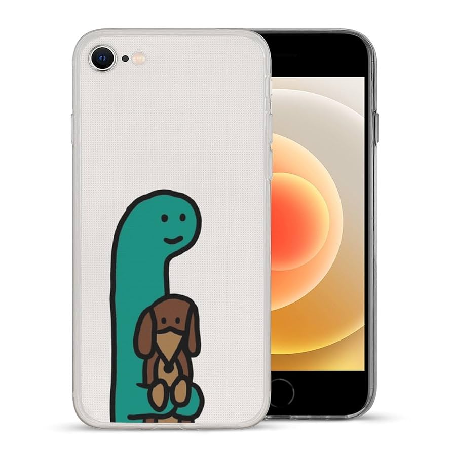 Amazon.co.jp: JOGUMAN 恐竜（抱擁する） iPhone Se ケース